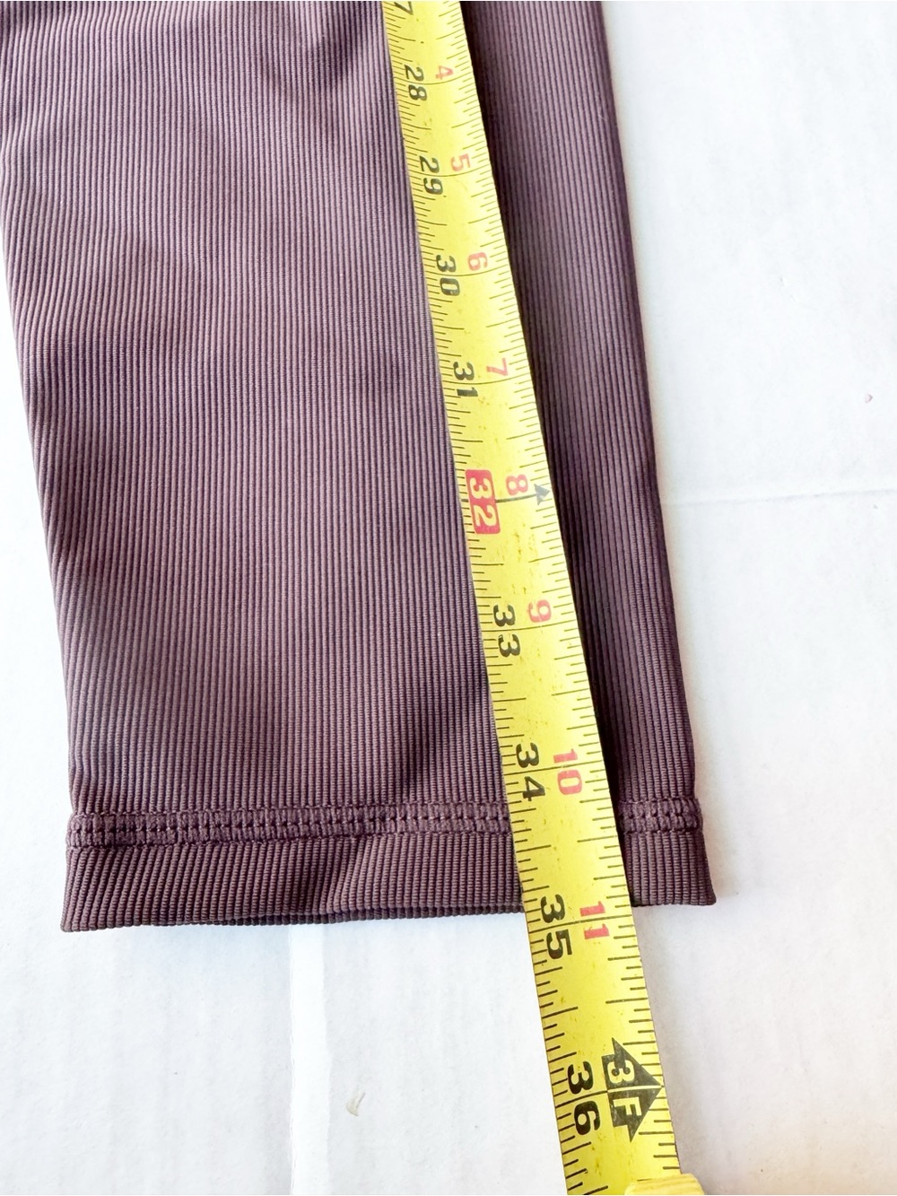 Wilo The Label New High-Rise Ribbed 7/8 Leggings in Chocolate NWT - Picture 12 of 13